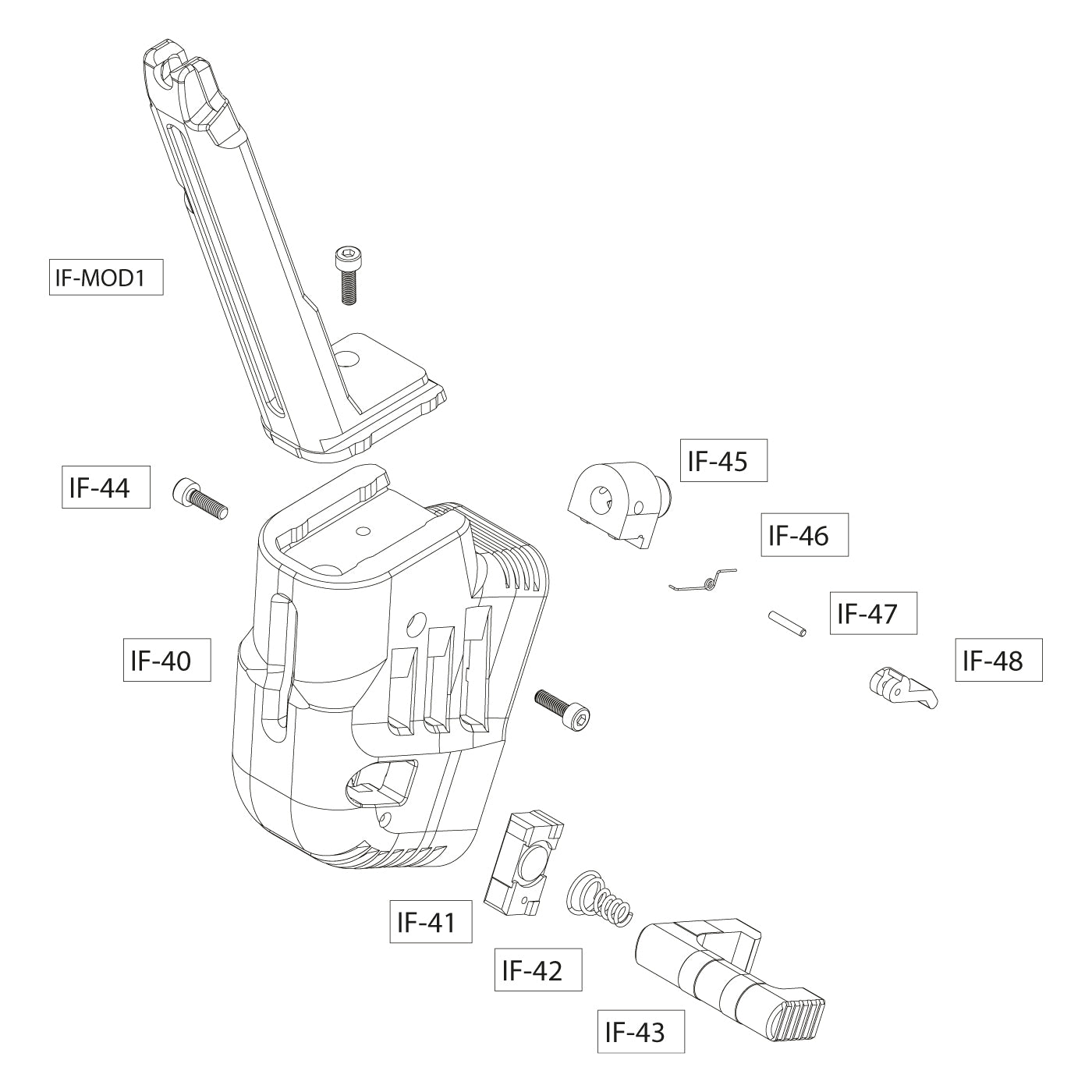 Adaptateur split M4 Infinite- pièces détachées